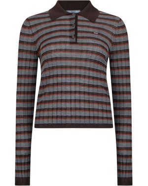 Prada Polo a righe - Nero