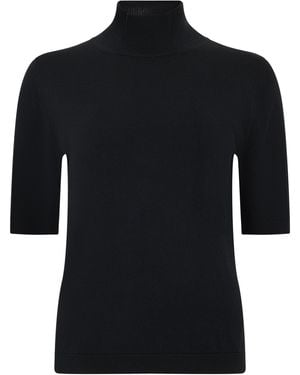 Max Mara Short Sleeve Sweater - Black