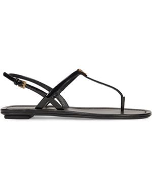 Prada Sandalo infradito in vernice - Nero