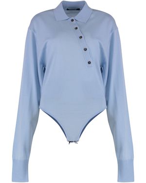 Jacquemus Le Body Tordu Merino - Blu