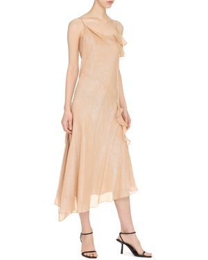 Victoria Beckham Bias Cami Viscose Dress - Natural