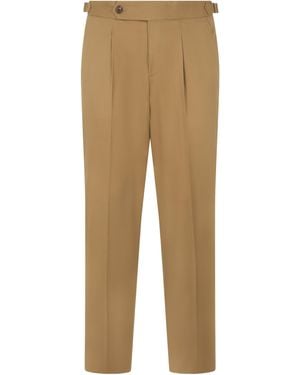 BOSS Straight Trousers - Natural