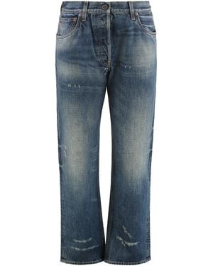 Prada Jeans cinque tasche in denim washed - Blu