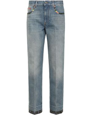 Valentino Garavani High-Rise Flared Jeans - Blue