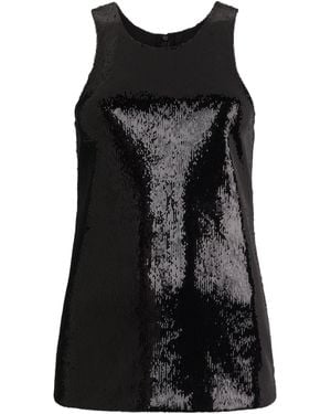 TOTEME Tank Top With Paillettes - Black