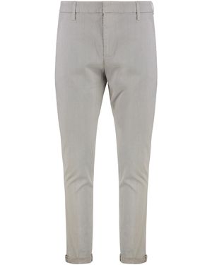 Dondup Pantaloni Gaubert in misto cotone - Grigio