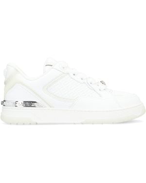 Versace Biggie Basket Low-Top Sneakers - White