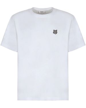 Maison Kitsuné Cotton Crew-Neck T-Shirt - White