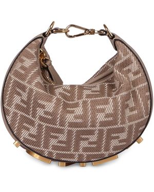 Fendi Mini hobo-bag graphy - Marrone
