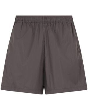Stone Island Bermuda Shorts Wide-Leg Polyamide - Grey