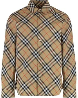 Burberry Camicia in cotone Check - Grigio