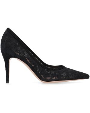 Gianvito Rossi Claudia's Lace Neckline - Black