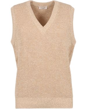 Agnona Knitted Vest - Natural