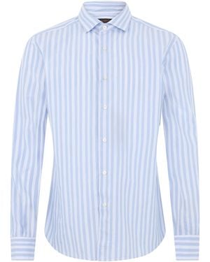 Slowear Striped Cotton Shirt - Blue