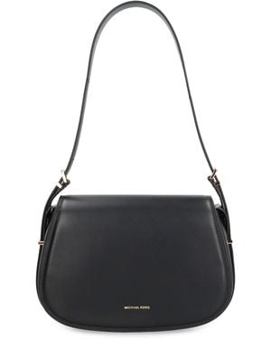 MICHAEL Michael Kors Lydia Leather Crossbody Bag - Black