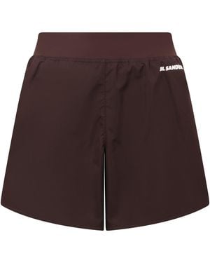 Jil Sander Techno Fabric Shorts - Purple