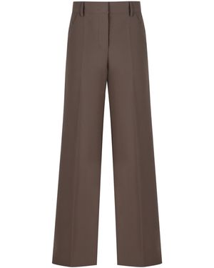 Philosophy Di Lorenzo Serafini High-Waist Wide-Leg Fashion Trousers - Brown