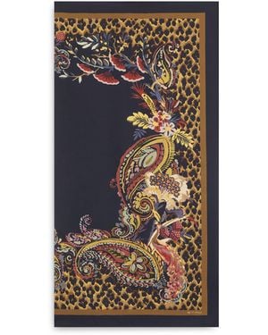 Etro Animal Print Silk Scarf - Multicolour