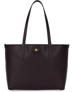 Burberry Medium Leather Tote Bag Highlands - Black