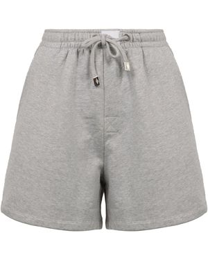 The Attico Cotton Shorts - Gray