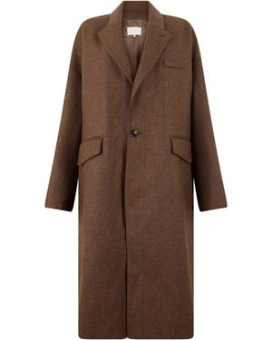 Maison Margiela Long Pinstripe Jacket For - Brown