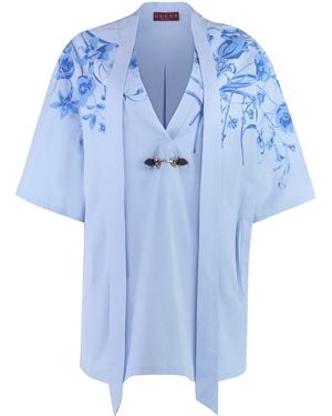 Gucci Abito Con Morsetto - Blu