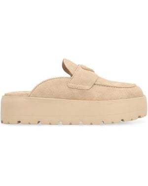 Prada Mules in pelle scamosciata - Neutro