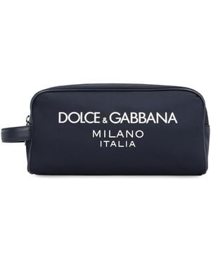 Dolce & Gabbana Nylon Wash Bag - White