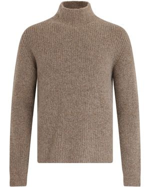 Roberto Collina High-Neck Pullover - Brown