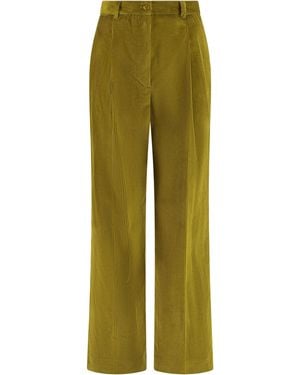 Weekend by Maxmara Ordine Corduroy Pants - Green