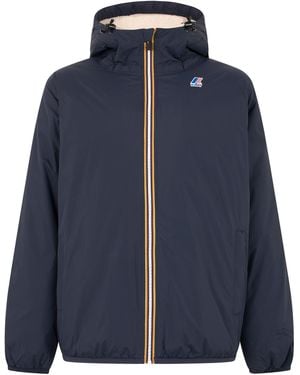 K-Way Rain Jacket With Hood - Blue