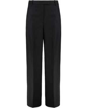 Calvin Klein Wool Gabardine Trousers - Black
