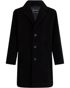 Herno Cappotto corto con colletto a revers - Nero