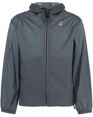 K-Way Cleon Hooded Nylon Jacket - Grey