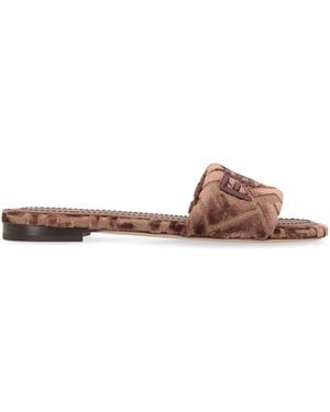 Fendi Sunshine Slides - Brown