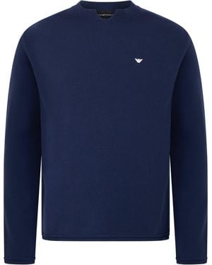 Emporio Armani Cotton Jumper - Blue