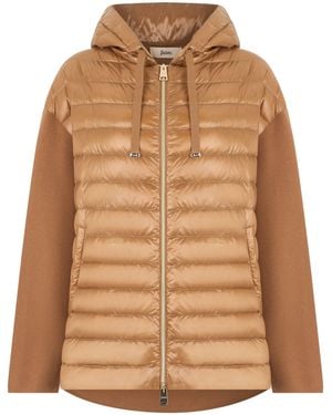 Herno Padded Jacket With Hood - Brown