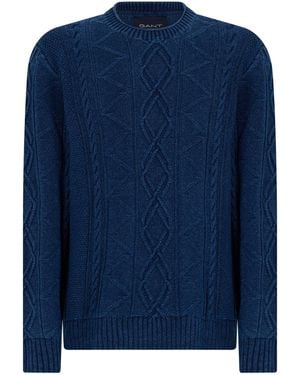 GANT Crew Neck Jumper - Blue