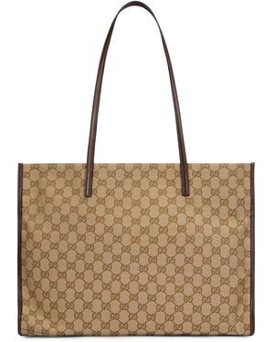 Gucci Borsa tote London grande - Marrone