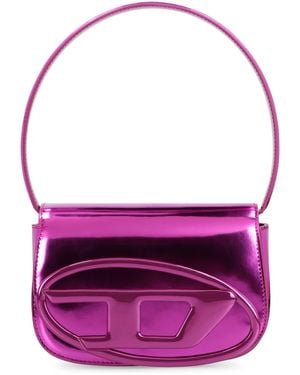 DIESEL Borsa a spalla 1DR in pelle - Viola