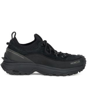 Moncler Sport Shoes With High Sole - Black