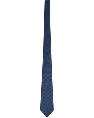 Gucci Silk Jacquard Tie - Blue