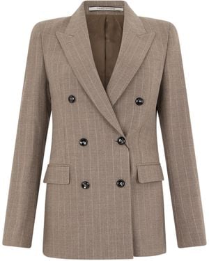 0205 Tagliatore Pinstripe Suit - Grey