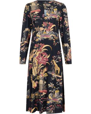 Etro Abito lungo con stampa - Nero