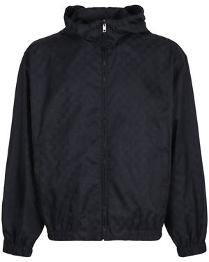 Gucci Nylon Jacket Gg - Blue