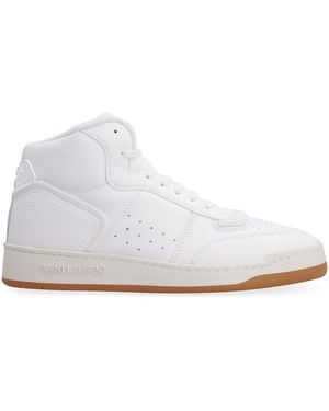 Saint Laurent Womens Sl80 White Trainers - Bianco