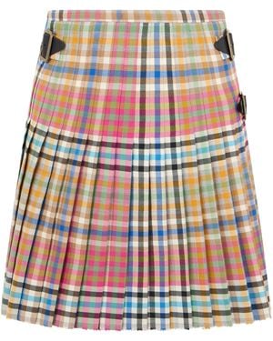 Vivienne Westwood Tartan Wool Skirt - Red