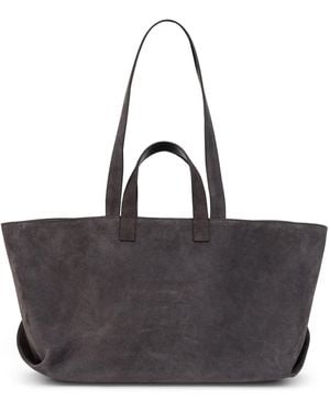 A.P.C. Borsa tote in suede - Nero