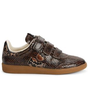 Isabel Marant Printed Leather Trainers - Brown
