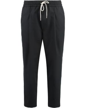 Drole de Monsieur Cropped Trousers - Black